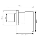 Load image into Gallery viewer, Black Shower Wall Taps
