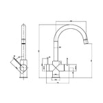 Load image into Gallery viewer, MECCA 3 WAY FILTERED MIXER TAP MATTE BLACK
