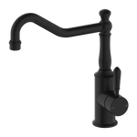 Load image into Gallery viewer, YORK KITCHEN MIXER HOOK SPOUT WITH METAL LEVER MATTE BLACK
