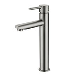 Load image into Gallery viewer, Pentro Brushed Nickel Round Tall Basin Mixer
