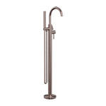 Load image into Gallery viewer, MECCA ROUND FREESTANDING MIXER WITH HAND SHOWER BRUSHED BRONZE
