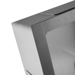 Load image into Gallery viewer, Round Corner Dark Grey Stainless Steel Handmade Single Bowl Kitchen Sink 580*440*230mm(with dark grey waste)
