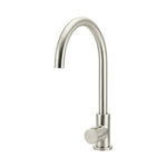 Load image into Gallery viewer, Round Pinless Gooseneck Kitchen Mixer Tap - PVD Brushed Nickel
