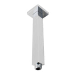 Load image into Gallery viewer, Square Chrome Ceiling Shower Arm 200mm
