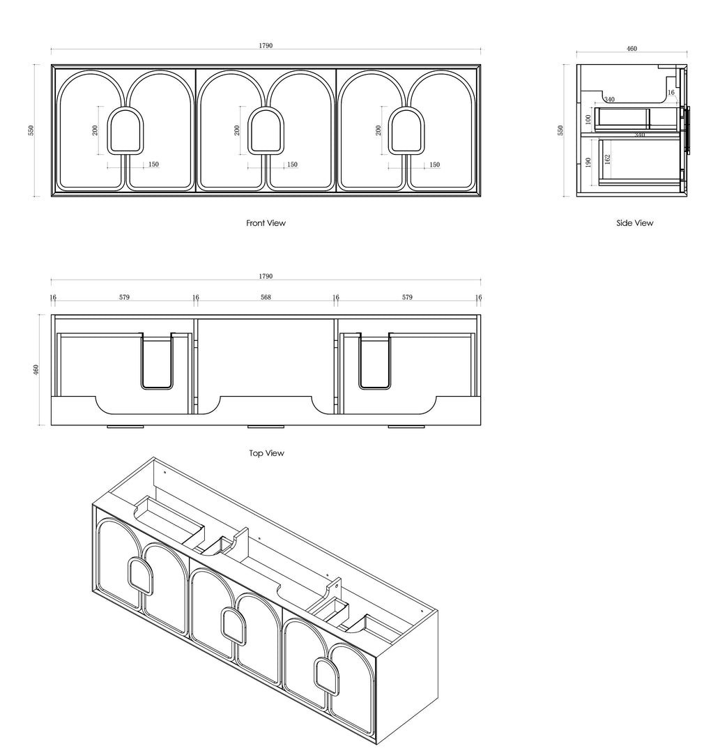 Laguna White Wall Hung Vanity