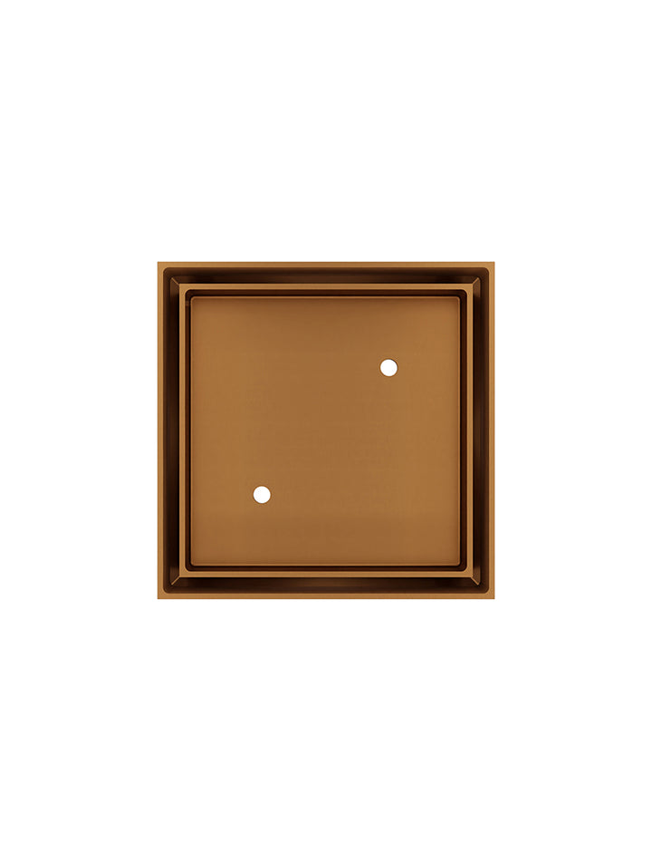 Shower Waste with Tile Insert - Lustre Bronze