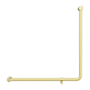 MECCA CARE 32MM 90 DEGREE BENT TUBE GRAB RAIL 750X750MM BRUSHED GOLD