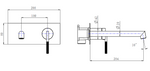 Load image into Gallery viewer, CADDENCE Series Brushed Gun Metal Grey Wall Mixer with Spout

