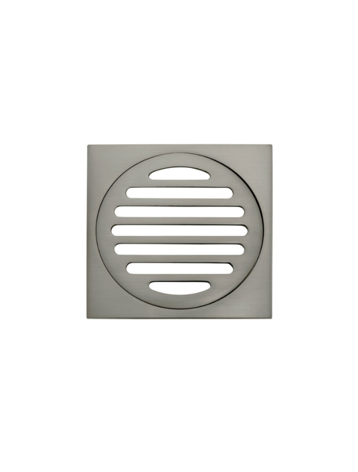 Square Floor Grate Shower Drain 100mm outlet - Shadow