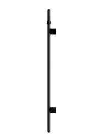 Heated Vertical Towel Rail - Matte Black