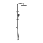 Load image into Gallery viewer, ROUND PROJECT TWIN SHOWER GUN METAL
