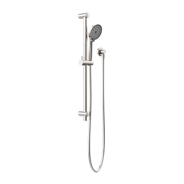 ROUND METAL PROJECT RAIL SHOWER BRUSHED NICKEL