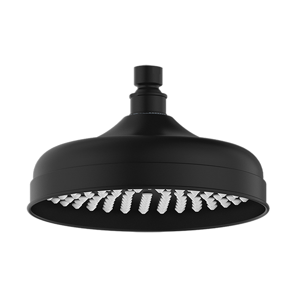 YORK 200MM SHOWER HEAD MATTE BLACK