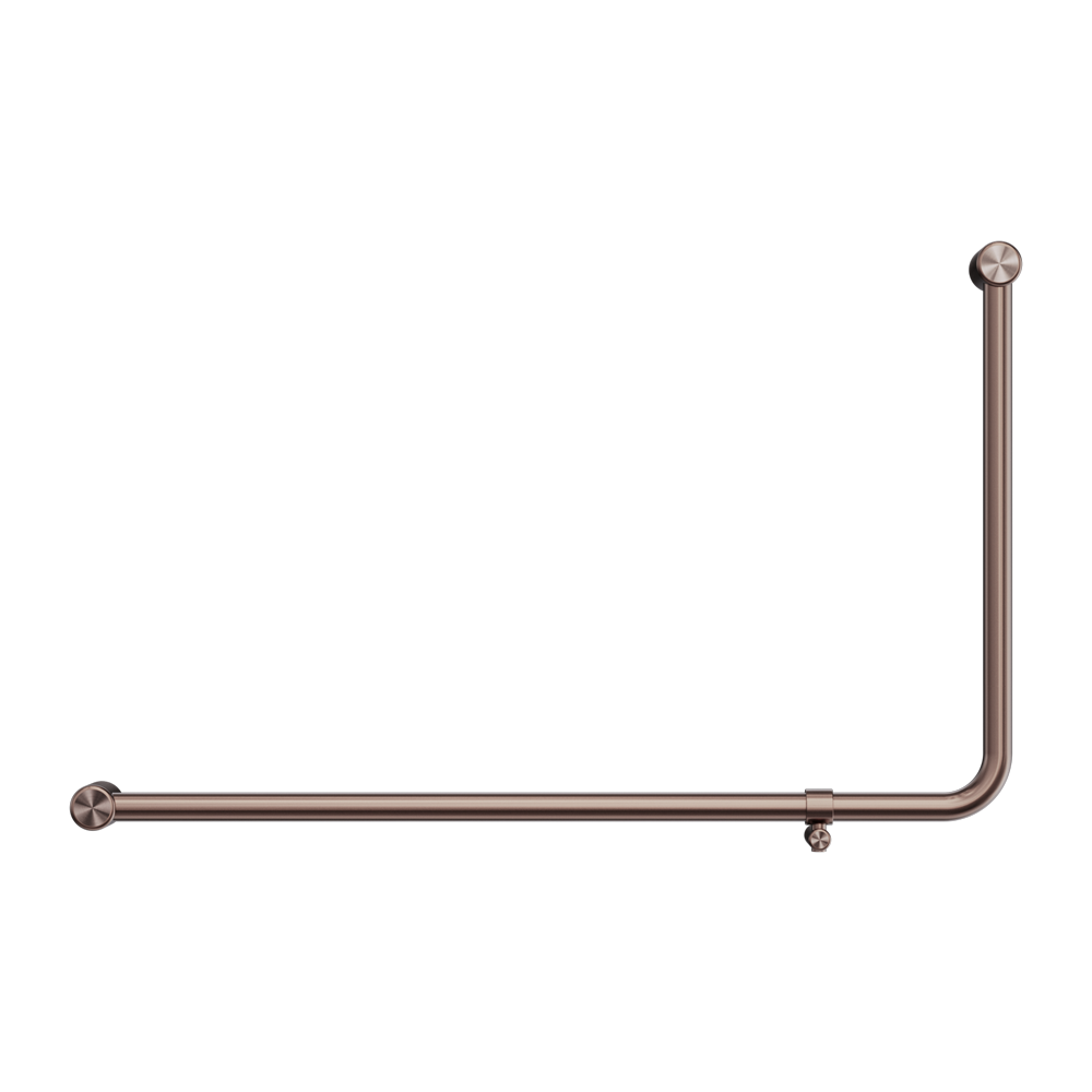 MECCA CARE 32MM DDA 90 DEGREE BENT TUBE GRAB RAIL 600X1000MM BRUSHED BRONZE