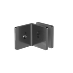 Load image into Gallery viewer, 90 DEGREE GLASS TO WALL BRACKET 10MM GLASS GUN METAL
