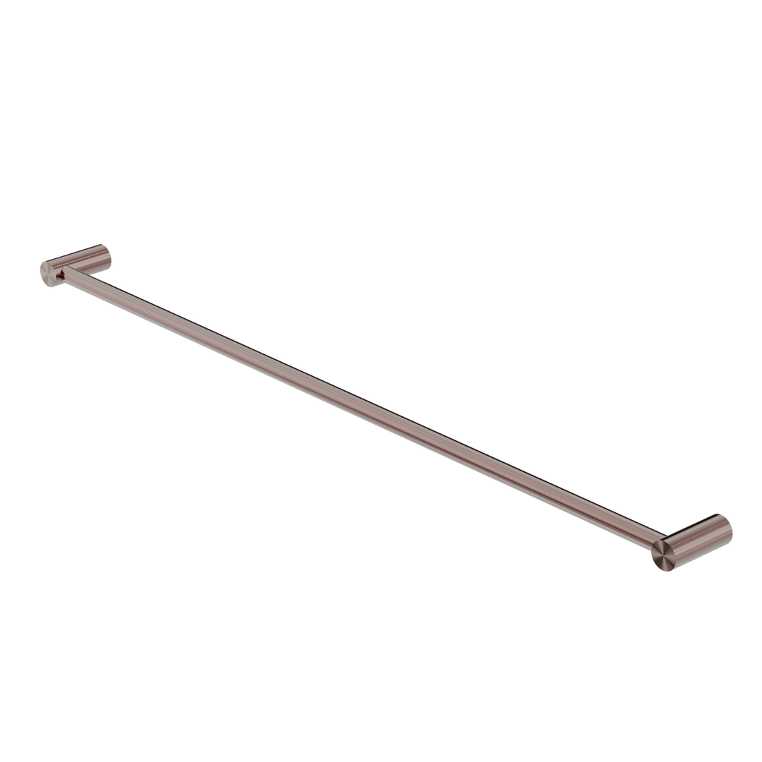 NEW MECCA SINGLE TOWEL RAIL 800MM BRUSHED BRONZE