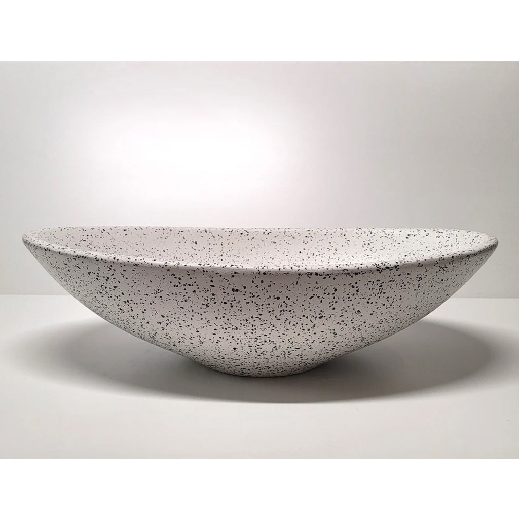 640*370*160 Teardrop Above Counter Basin Serica - Black Aggregate