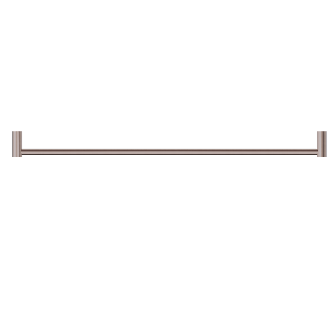 NEW MECCA SINGLE TOWEL RAIL 800MM BRUSHED BRONZE