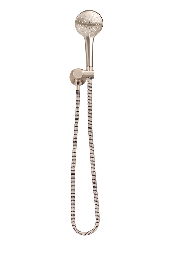 Round Hand Shower on Swivel Bracket - Champagne