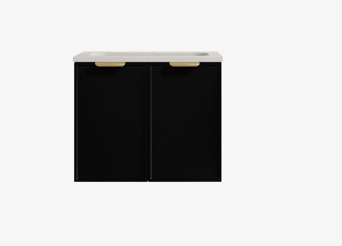 Madura Federation Wall Hung Cabinet Matte Black