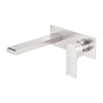 Load image into Gallery viewer, BIANCA WALL BASIN/BATH MIXER 187MM BRUSHED NICKEL
