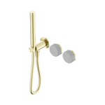 Load image into Gallery viewer, Serenity Progressive Shower System With Carrara Handle And Slim Shower Brushed Gold
