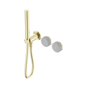 Serenity Progressive Shower System With Carrara Handle And Slim Shower Brushed Gold
