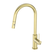 MECCA PULL OUT SINK MIXER WITH VEGIE SPRAY FUNCTION BRUSHED GOLD