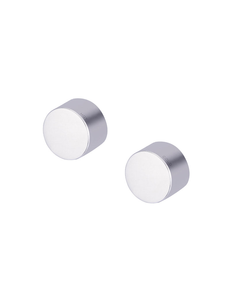 Circular Wall Taps - Polished Chrome