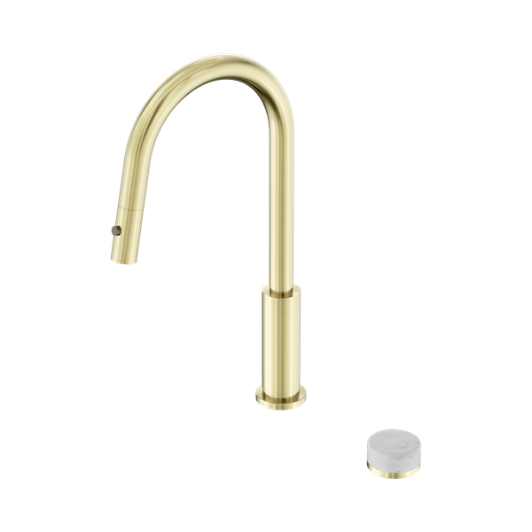 Serenity Progressive Pull Out kitchen Set With Carrara Handle Brushed Gold