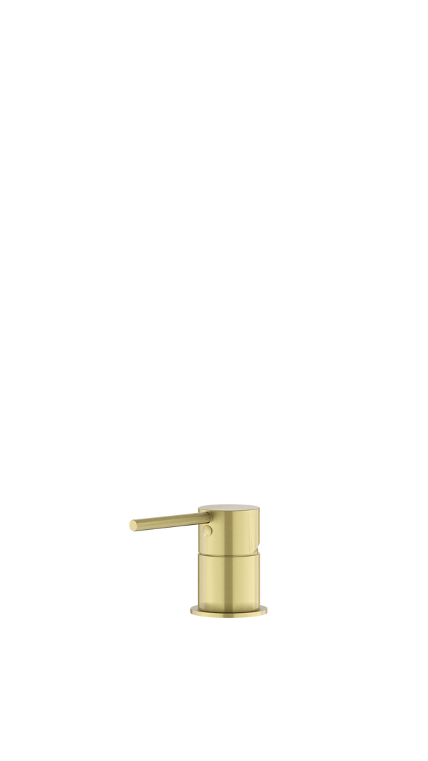 Round Deck Mounted Mixer - PVD Tiger Bronze