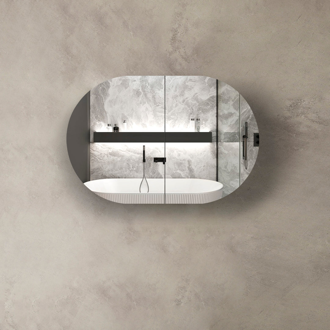 Bondi Black Oak Shaving Cabinet