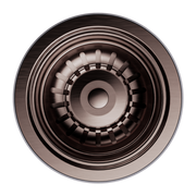 KITCHEN SINK BASKET WASTE BRUSHED GOLD