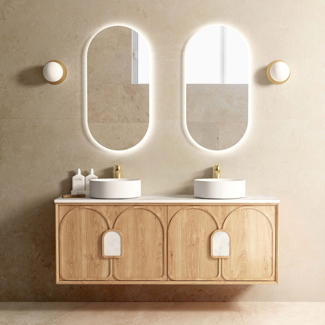 Laguna Natural Oak Wall Hung Vanity
