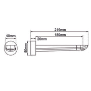 RUSHY Series Brushed Brass Bathtub/Basin Wall Spout