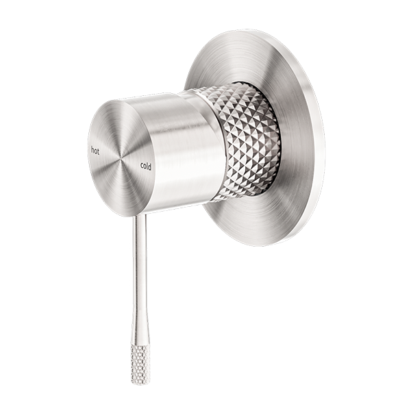 OPAL SHOWER MIXER 80MM PLATE BRUSHED NICKEL