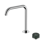 Serenity Progressive Bath/Kitchen Mixer Edge Spout With Verde Alpi Handle Chrome