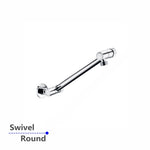 Load image into Gallery viewer, Round Chrome Wall Mounted Shower Arm
