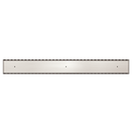 Load image into Gallery viewer, TILE INSERT V CHANNEL FLOOR GRATE 89MM OUTLET WITHOUT OUTLET AND HOLE SAW BRUSHED NICKEL
