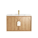 Load image into Gallery viewer, Laguna Natural Oak Wall Hung Vanity
