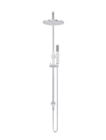 Load image into Gallery viewer, Round Combination Shower Rail 200mm Rose, Single Function Hand Shower - Polished Chrome
