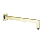 SQUARE SHOWER ARM BRUSHED GOLD