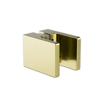 Load image into Gallery viewer, SQUARE SHOWER KNOB HANDLE BRUSHED GOLD

