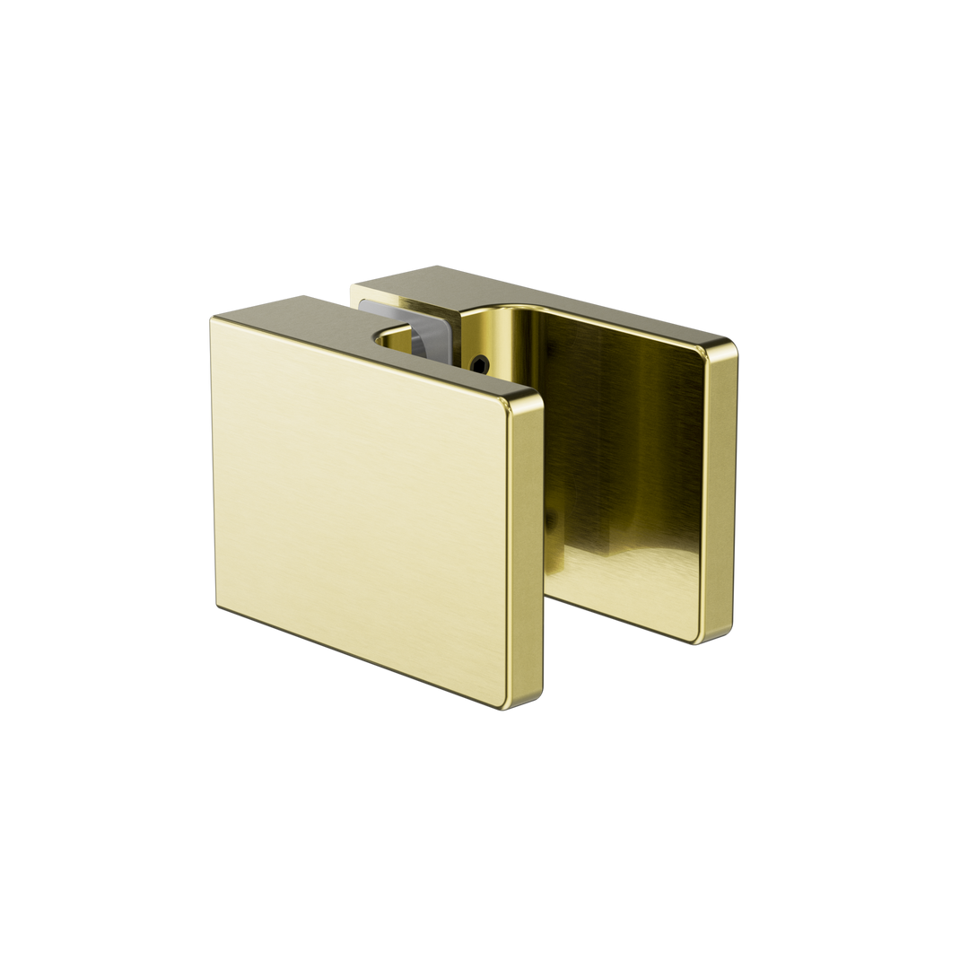 SQUARE SHOWER KNOB HANDLE BRUSHED GOLD