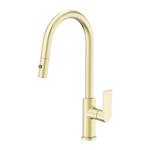 Load image into Gallery viewer, BIANCA PULL OUT SINK MIXER WITH VEGIE SPRAY FUNCTION BRUSHED GOLD
