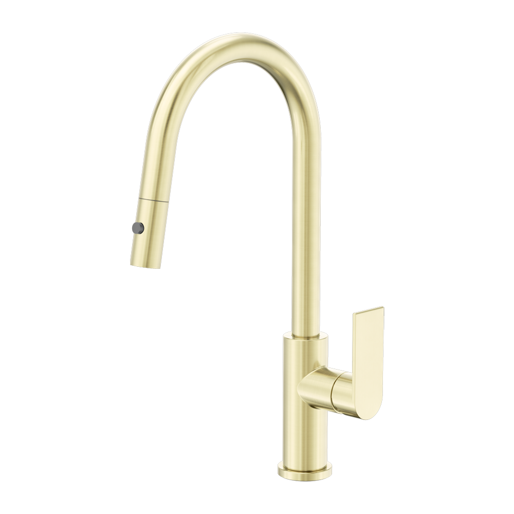 BIANCA PULL OUT SINK MIXER WITH VEGIE SPRAY FUNCTION BRUSHED GOLD