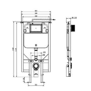 R&T WALL HUNG IN-WALL CISTERN II