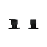 Load image into Gallery viewer, Square Quarter Turn Wall Top Assemblies - Matte Black

