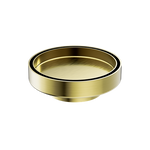 Load image into Gallery viewer, 130MM ROUND TILE INSERT FLOOR WASTE 80MM OUTLET BRUSHED GOLD
