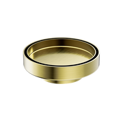 130MM ROUND TILE INSERT FLOOR WASTE 80MM OUTLET BRUSHED GOLD